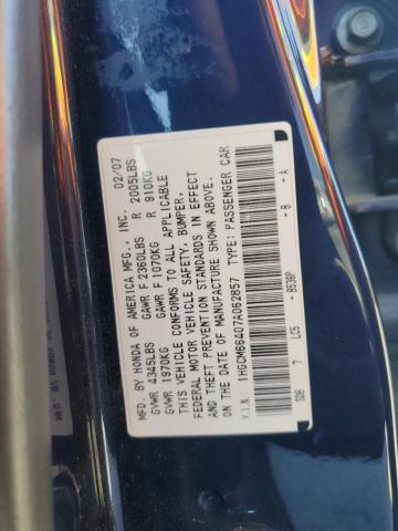 Photo 11 VIN: 1HGCM66407A062857 - HONDA ACCORD SE 