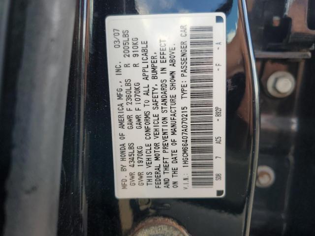 Photo 11 VIN: 1HGCM66407A070215 - HONDA ACCORD 