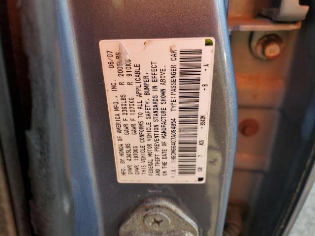 Photo 11 VIN: 1HGCM66407A094854 - HONDA ACCORD 