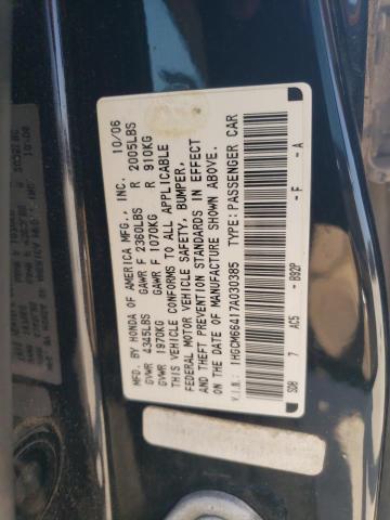 Photo 11 VIN: 1HGCM66417A030385 - HONDA ACCORD SE 