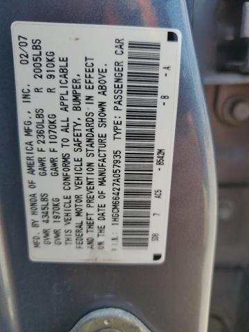 Photo 11 VIN: 1HGCM66427A057935 - HONDA ACCORD SE 