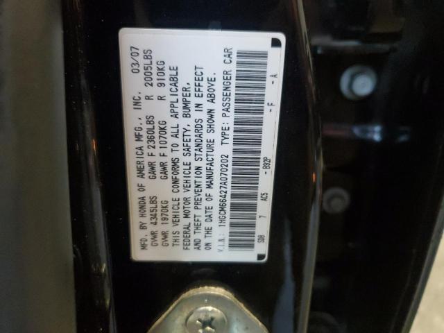 Photo 12 VIN: 1HGCM66427A070202 - HONDA ACCORD SE 