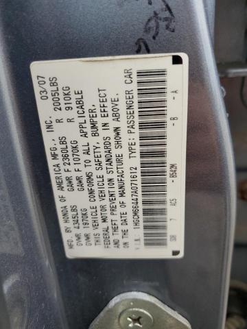 Photo 11 VIN: 1HGCM66447A071612 - HONDA ACCORD SE 