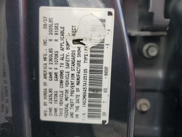 Photo 11 VIN: 1HGCM66457A105105 - HONDA ACCORD SE 