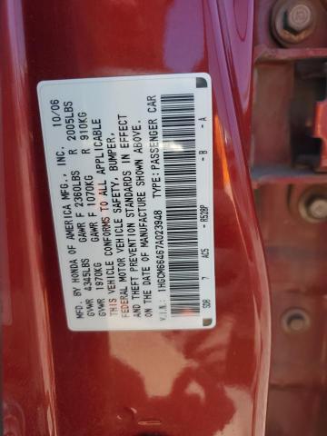 Photo 11 VIN: 1HGCM66467A023948 - HONDA ACCORD SE 