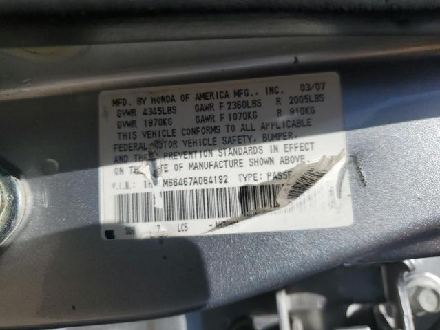 Photo 12 VIN: 1HGCM66467A064192 - HONDA ACCORD SE 