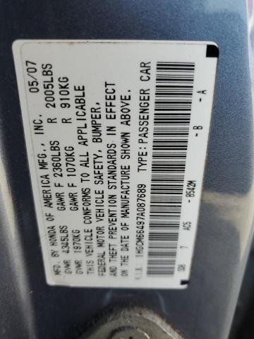 Photo 11 VIN: 1HGCM66497A087689 - HONDA ACCORD 