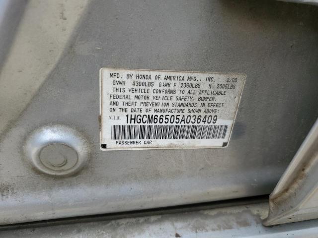 Photo 11 VIN: 1HGCM66505A036409 - HONDA ACCORD 