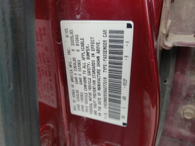 Photo 11 VIN: 1HGCM66505A077218 - HONDA ACCORD 