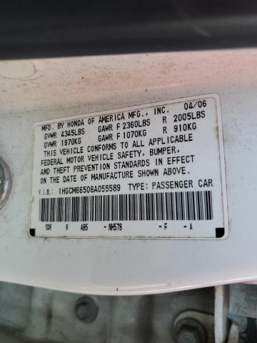 Photo 11 VIN: 1HGCM66506A055589 - HONDA ACCORD 