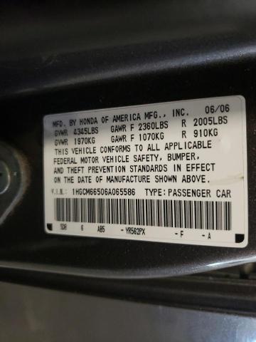 Photo 11 VIN: 1HGCM66506A065586 - HONDA ACCORD EX 