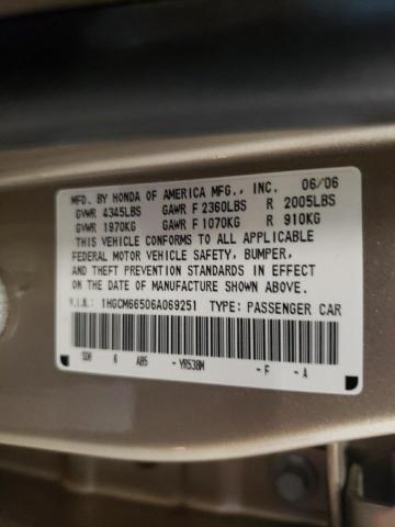 Photo 11 VIN: 1HGCM66506A069251 - HONDA ACCORD 