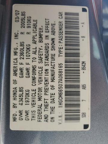 Photo 11 VIN: 1HGCM66507A068165 - HONDA ACCORD EX 