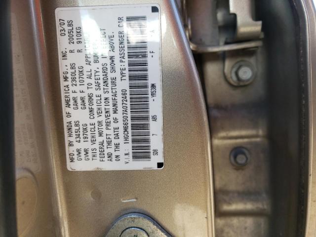 Photo 12 VIN: 1HGCM66507A072460 - HONDA ACCORD 