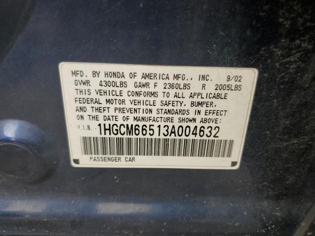 Photo 9 VIN: 1HGCM66513A004632 - HONDA ACCORD 