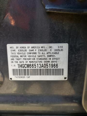 Photo 9 VIN: 1HGCM66513A051966 - HONDA ACCORD EX 