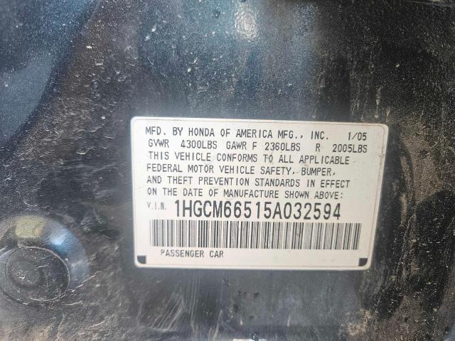 Photo 9 VIN: 1HGCM66515A032594 - HONDA ACCORD EX 