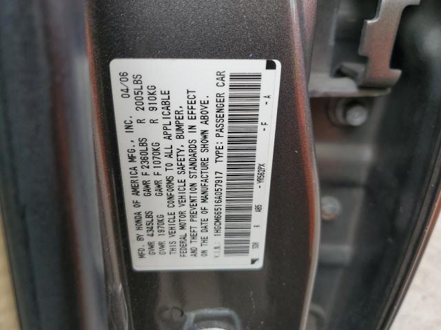 Photo 11 VIN: 1HGCM66516A057917 - HONDA ACCORD EX 