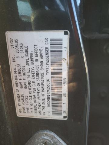 Photo 11 VIN: 1HGCM66517A055036 - HONDA ACCORD EX 