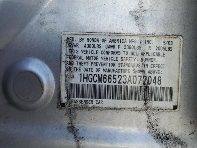 Photo 12 VIN: 1HGCM66523A072048 - HONDA ACCORD 