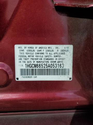 Photo 11 VIN: 1HGCM66525A053163 - HONDA ACCORD EX 