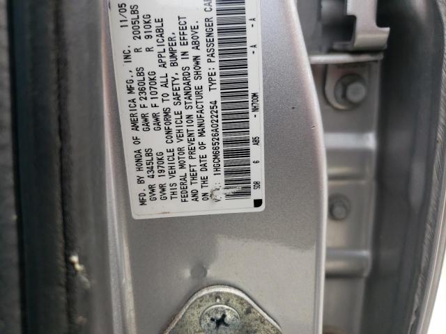 Photo 9 VIN: 1HGCM66526A022254 - HONDA ACCORD EX 