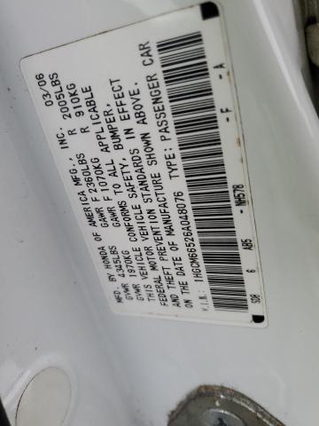 Photo 12 VIN: 1HGCM66526A048076 - HONDA ACCORD 