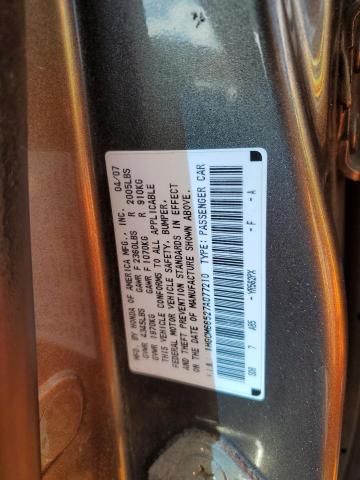 Photo 11 VIN: 1HGCM66527A077210 - HONDA ACCORD EX 