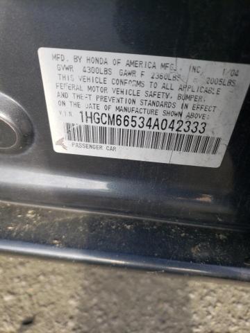 Photo 11 VIN: 1HGCM66534A042333 - HONDA ACCORD 