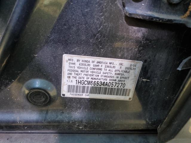 Photo 12 VIN: 1HGCM66534A057270 - HONDA ACCORD 