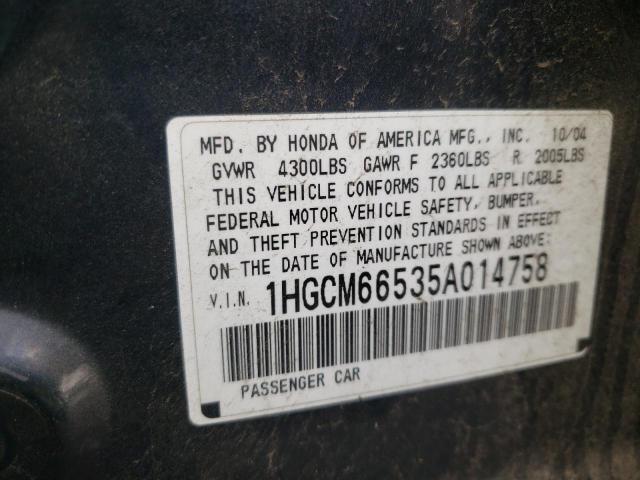 Photo 11 VIN: 1HGCM66535A014758 - HONDA ACCORD 