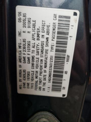 Photo 11 VIN: 1HGCM66537A012351 - HONDA ACCORD EX 