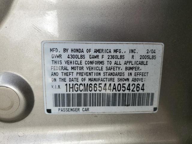 Photo 11 VIN: 1HGCM66544A054264 - HONDA ACCORD EX 