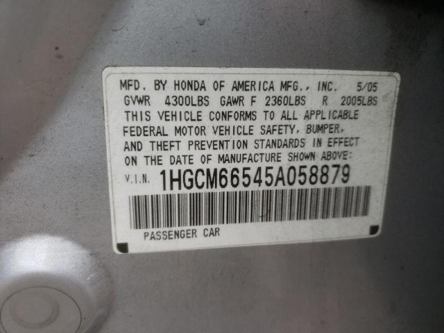 Photo 11 VIN: 1HGCM66545A058879 - HONDA ACCORD EX 