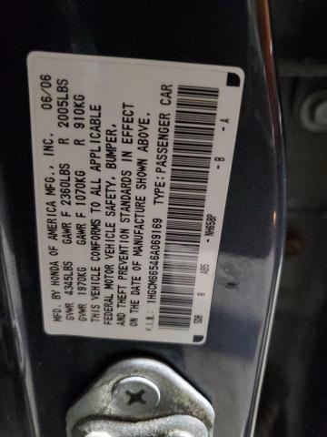 Photo 11 VIN: 1HGCM66546A069169 - HONDA ACCORD EX 