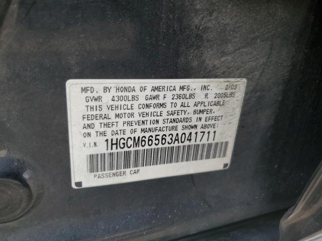 Photo 11 VIN: 1HGCM66563A041711 - HONDA ACCORD EX 