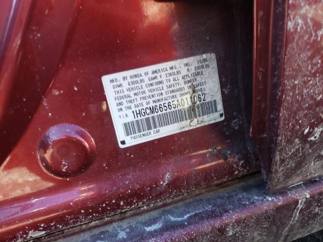 Photo 11 VIN: 1HGCM66565A011062 - HONDA ACCORD 