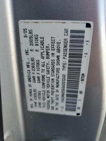 Photo 12 VIN: 1HGCM66566A003240 - HONDA ACCORD EX 