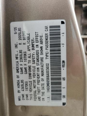 Photo 11 VIN: 1HGCM66566A003402 - HONDA ACCORD EX 