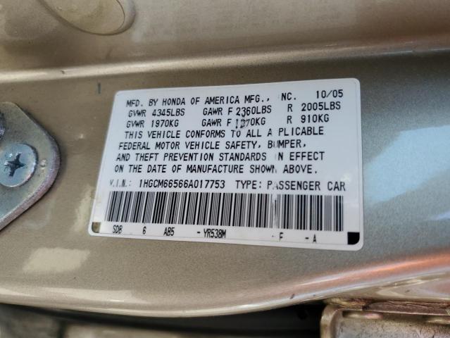 Photo 11 VIN: 1HGCM66566A017753 - HONDA ACCORD 