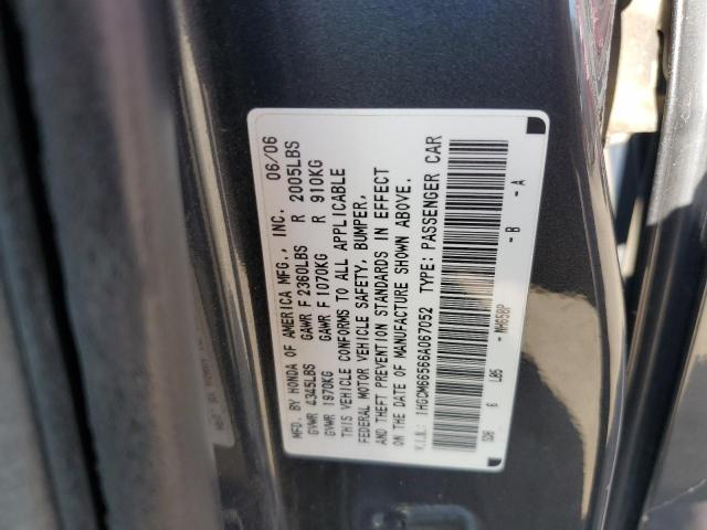 Photo 11 VIN: 1HGCM66566A067052 - HONDA ACCORD EX 