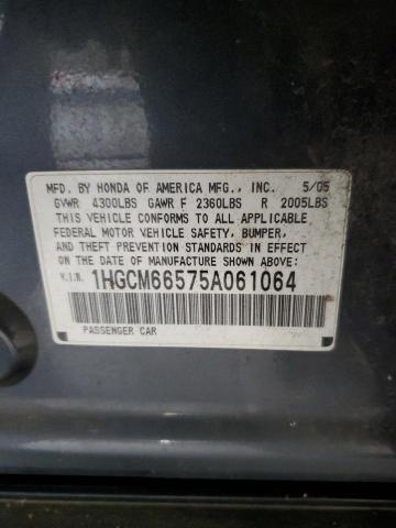 Photo 11 VIN: 1HGCM66575A061064 - HONDA ACCORD 