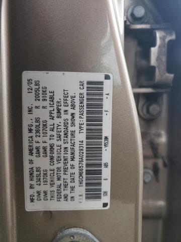 Photo 11 VIN: 1HGCM66576A029314 - HONDA ACCORD EX 