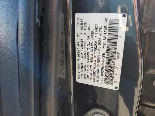 Photo 11 VIN: 1HGCM66576A040894 - HONDA ACCORD EX 