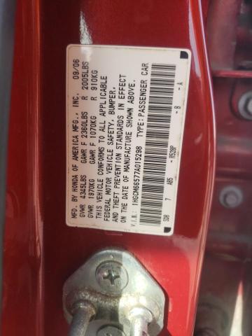 Photo 11 VIN: 1HGCM66577A015298 - HONDA ACCORD 