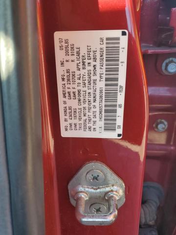 Photo 11 VIN: 1HGCM66577A080961 - HONDA ACCORD 