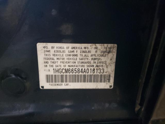 Photo 9 VIN: 1HGCM66584A016133 - HONDA ACCORD EX 