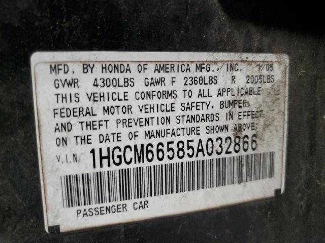 Photo 11 VIN: 1HGCM66585A032866 - HONDA ACCORD EX 