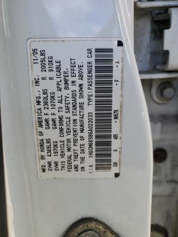 Photo 11 VIN: 1HGCM66586A022033 - HONDA ACCORD EX 