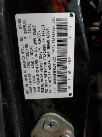 Photo 11 VIN: 1HGCM66587A001362 - HONDA ACCORD EX 